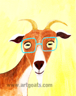 Hipster goat