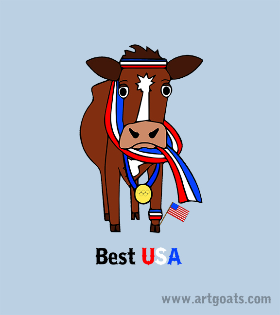 Cow Olympian | Art Goats